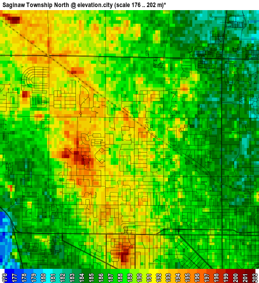 Saginaw Township North elevation map