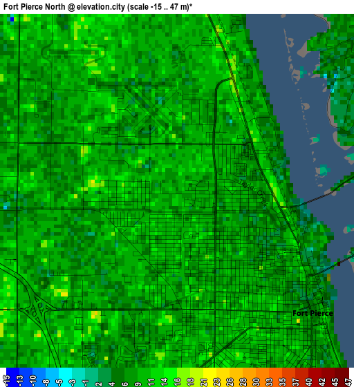 Fort Pierce North elevation map