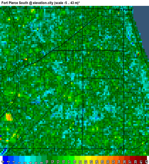 Fort Pierce South elevation map