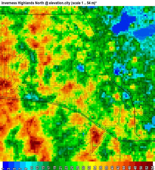 Inverness Highlands North elevation map