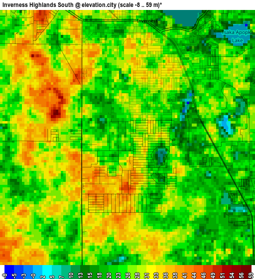 Inverness Highlands South elevation map