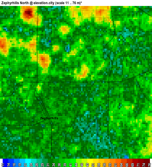 Zephyrhills North elevation map