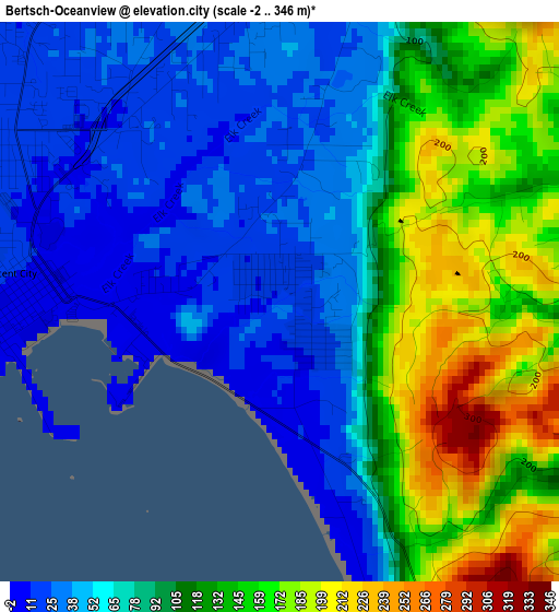 Bertsch-Oceanview elevation map