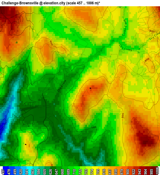 Challenge-Brownsville elevation map