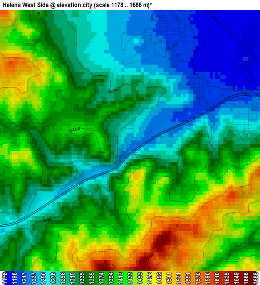 Helena West Side elevation map