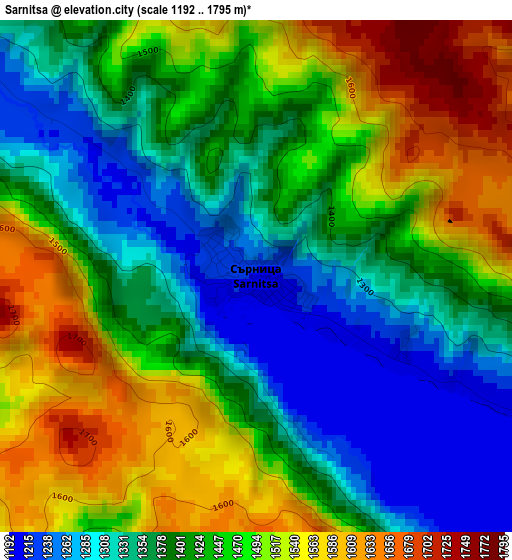 Sarnitsa elevation map