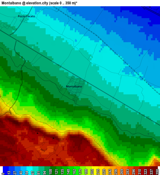 Montalbano elevation map