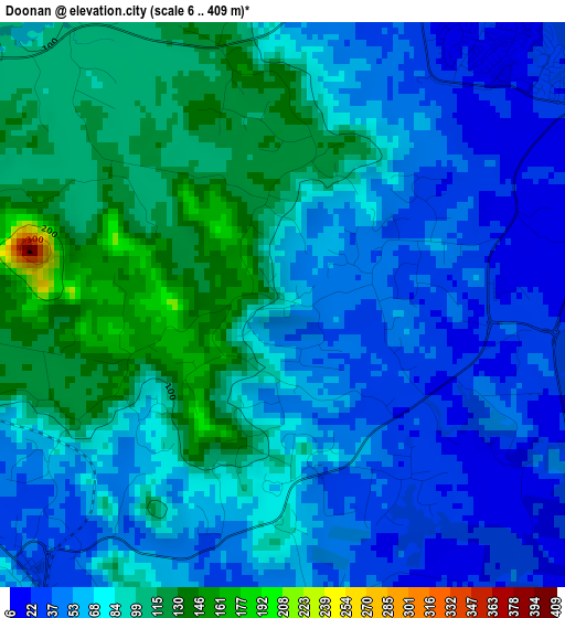 Doonan elevation map