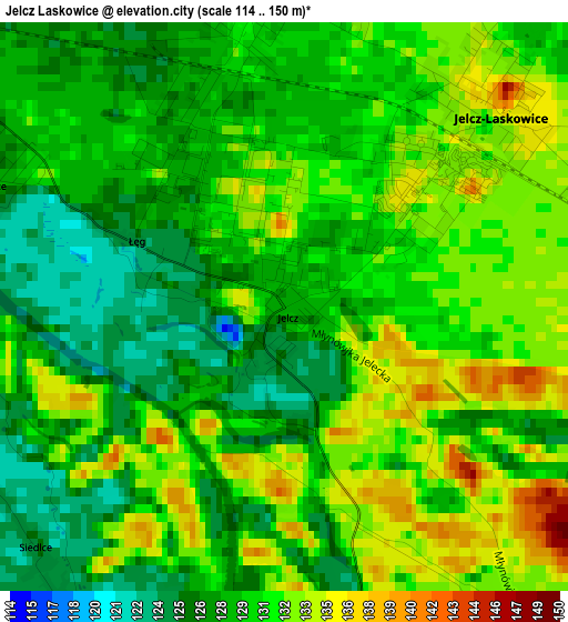 Jelcz Laskowice elevation map