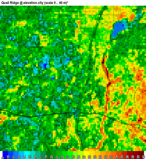 Quail Ridge elevation map