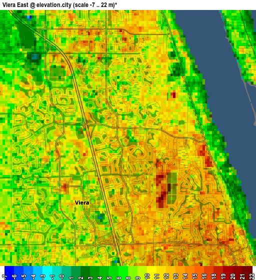 Viera East elevation map