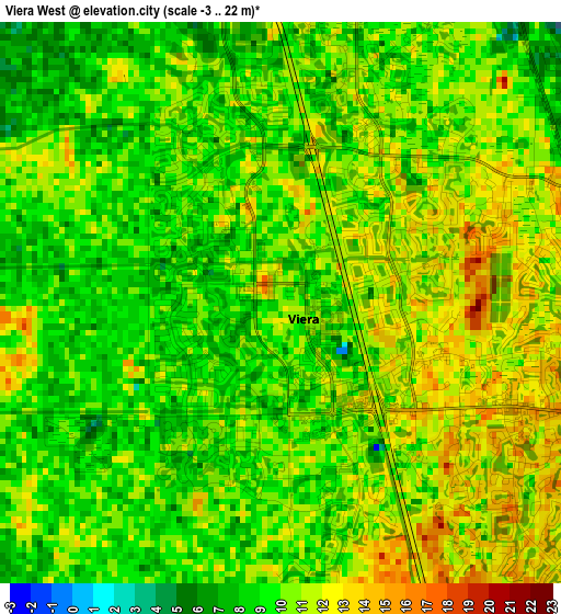 Viera West elevation map