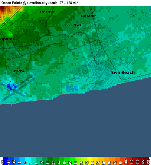 Ocean Pointe elevation map