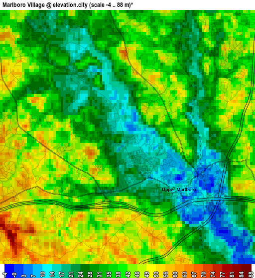 Marlboro Village elevation map