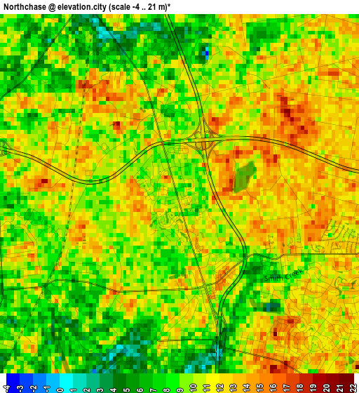 Northchase elevation map