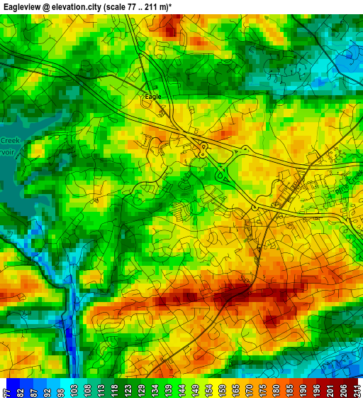 Eagleview elevation map