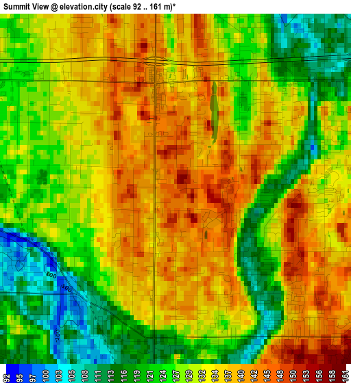 Summit View elevation map