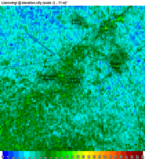 Lianovérgi elevation map