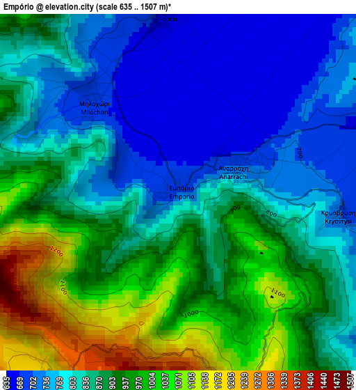 Empório elevation map