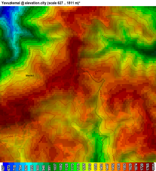 Yavuzkemal elevation map