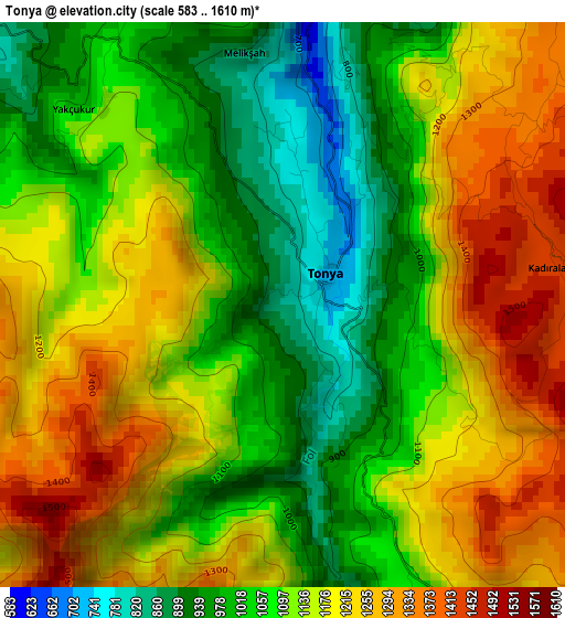 Tonya elevation map