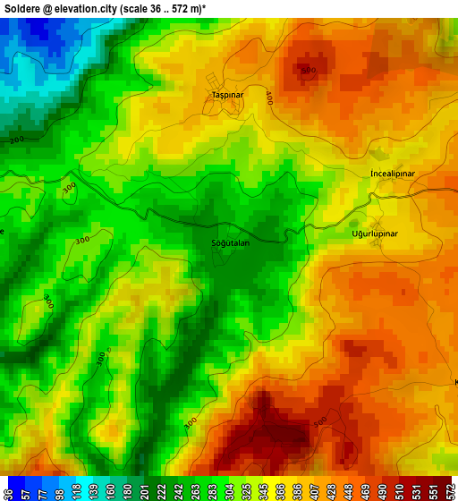 Soldere elevation map