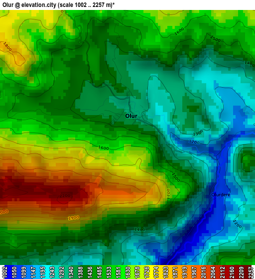 Olur elevation map