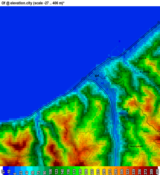 Of elevation map