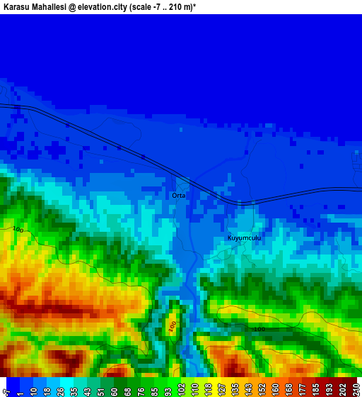 Karasu Mahallesi elevation map