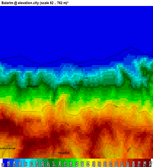 Balarim elevation map