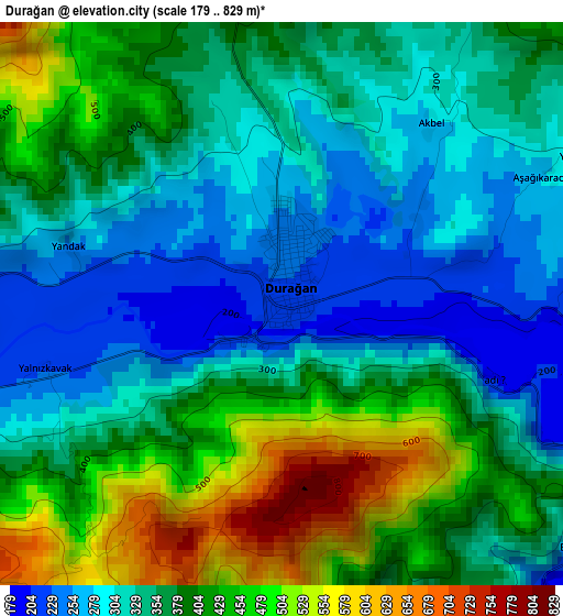 Durağan elevation map