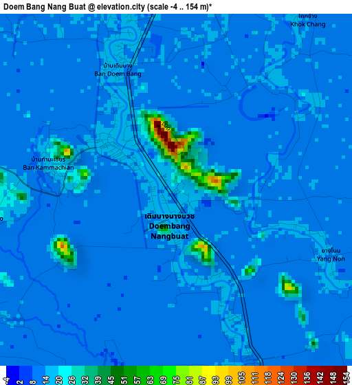 Doem Bang Nang Buat elevation map