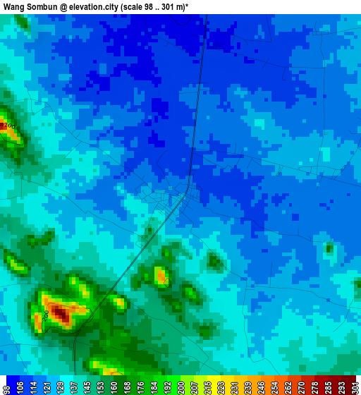 Wang Sombun elevation map