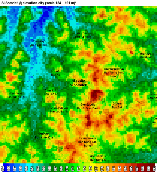 Si Somdet elevation map