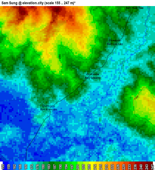 Sam Sung elevation map