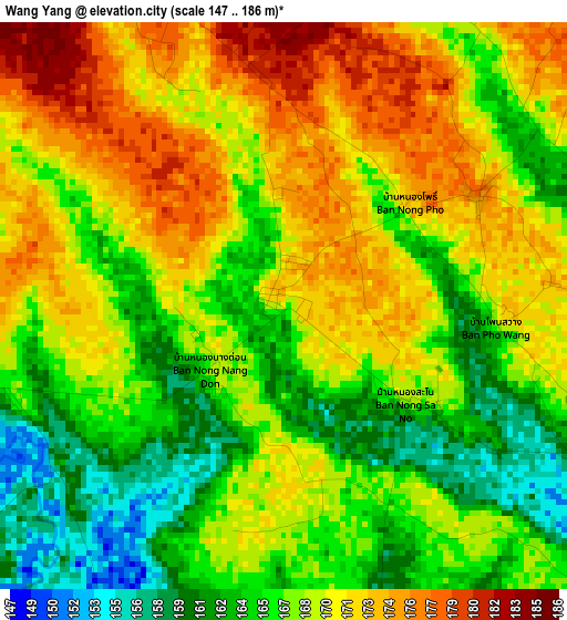 Wang Yang elevation map