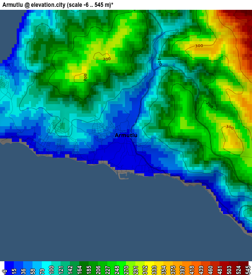 Armutlu elevation map