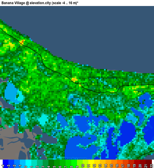 Banana Village elevation map