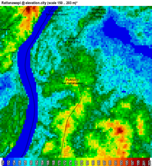 Rattanawapi elevation map