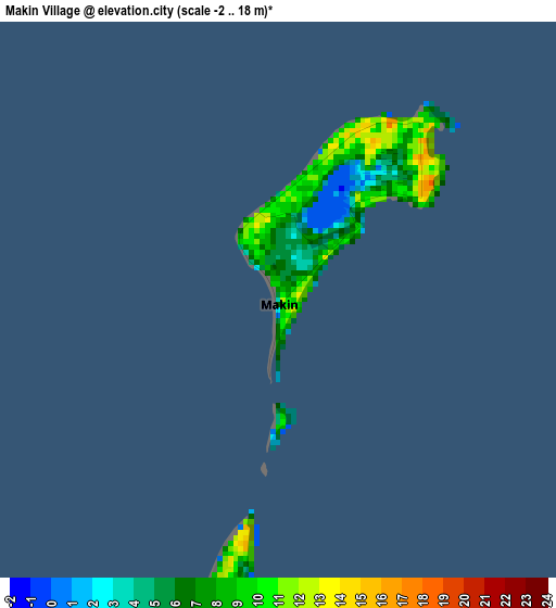 Makin Village elevation map