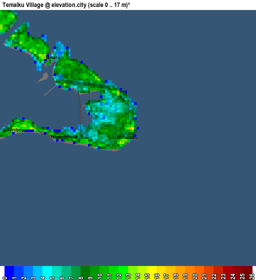 Temaiku Village elevation map
