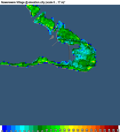 Nawerewere Village elevation map