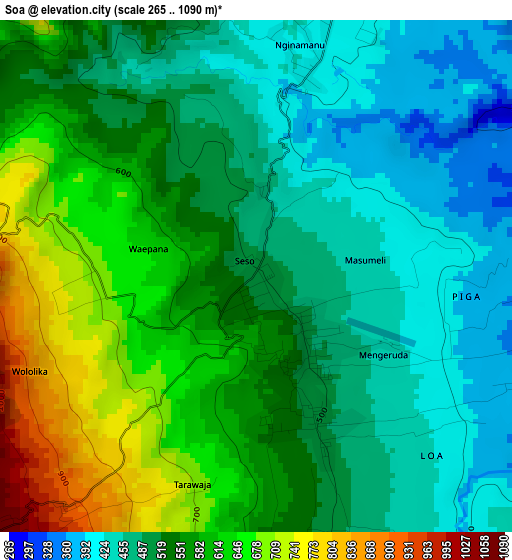 Soa elevation map