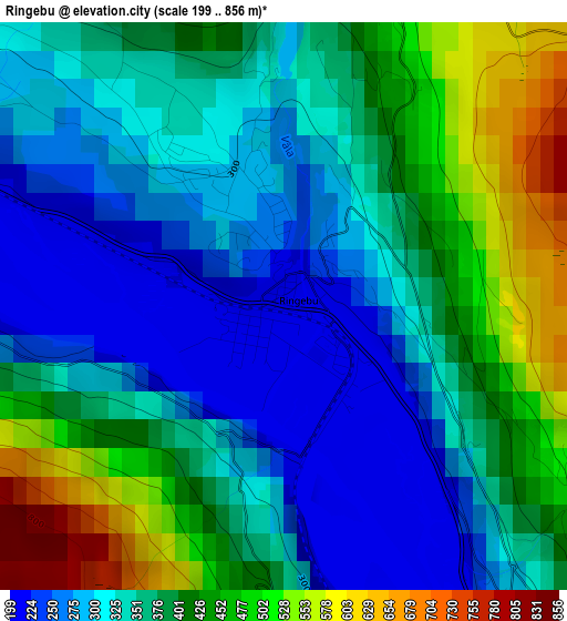 Ringebu elevation map