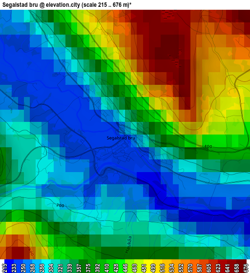 Segalstad bru elevation map