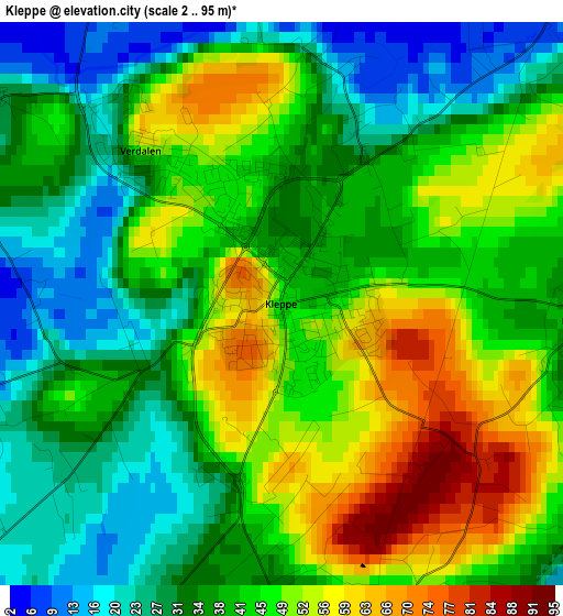 Kleppe elevation map