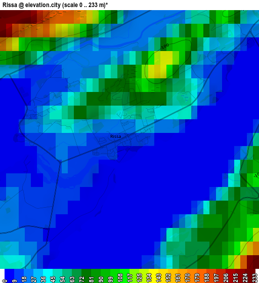 Rissa elevation map