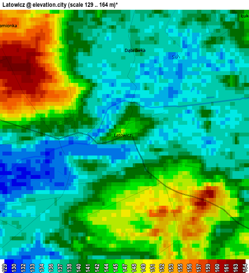 Latowicz elevation map