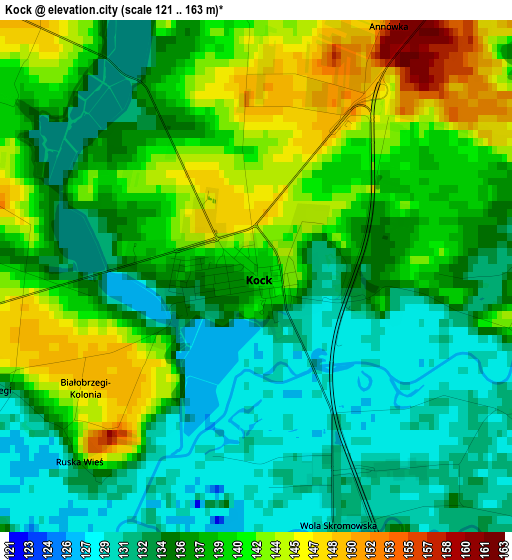 Kock elevation map