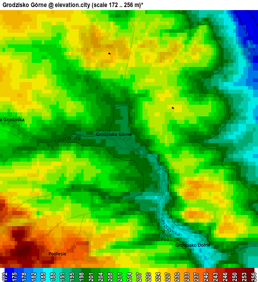 Grodzisko Górne elevation map